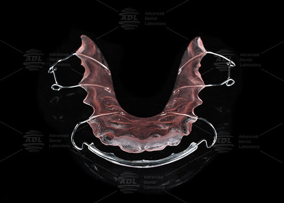 Κίνα Οδοντιατρικό Εργαστήριο Ατσάλι και Ακρυλικό Ορθοδοντικό Hawley Retainer Για Ορθοδοντική Θεραπεία